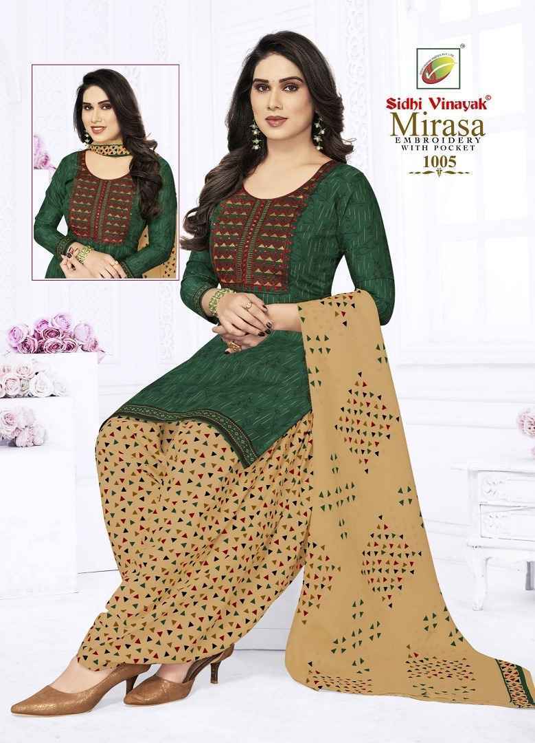 Sidhi Vinayak Mirasa Vol-1 Cotton Readymade With Lining Suit 12 pc Cataloge