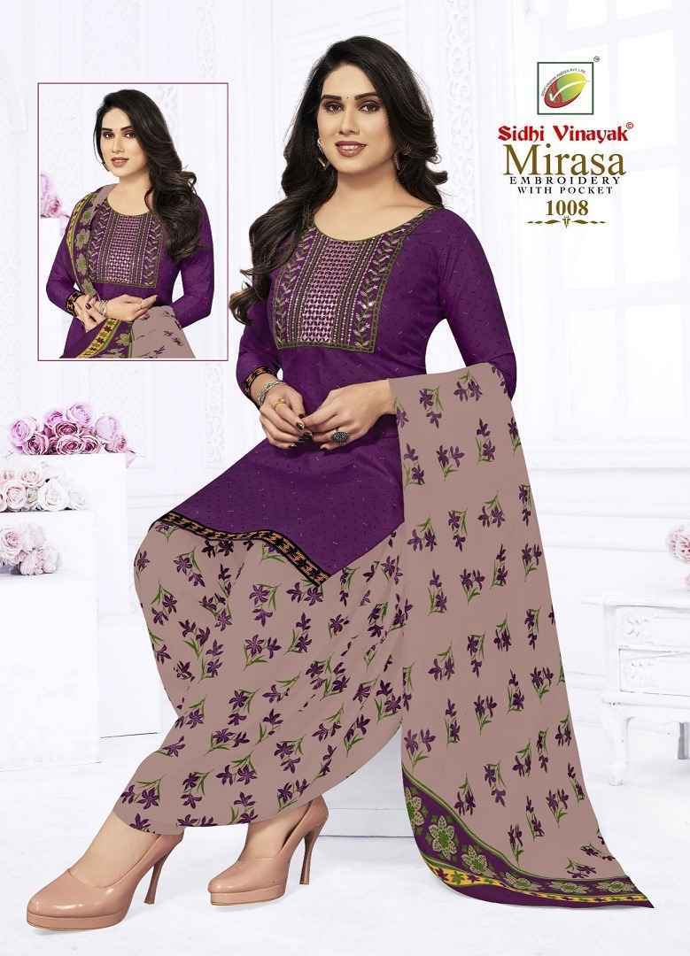 Sidhi Vinayak Mirasa Vol-1 Cotton Readymade With Lining Suit 12 pc Cataloge