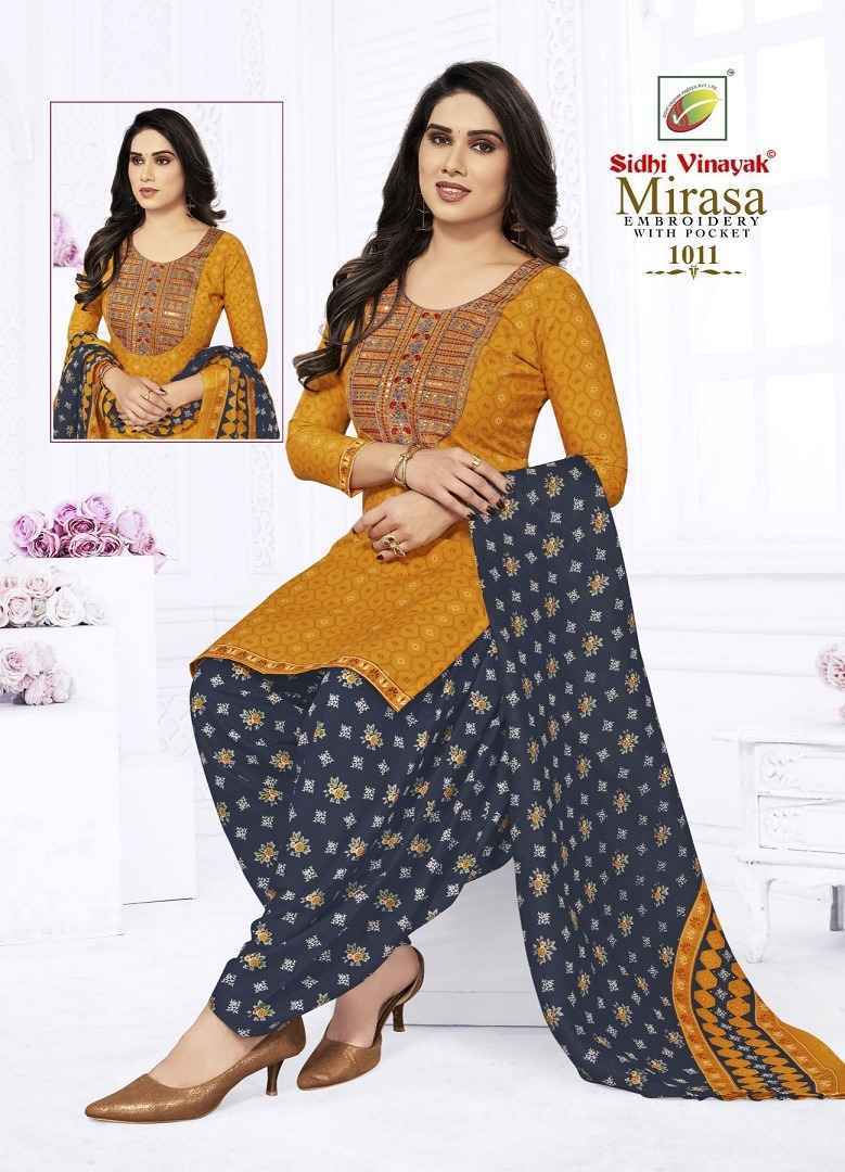 Sidhi Vinayak Mirasa Vol-1 Cotton Readymade With Lining Suit 12 pc Cataloge