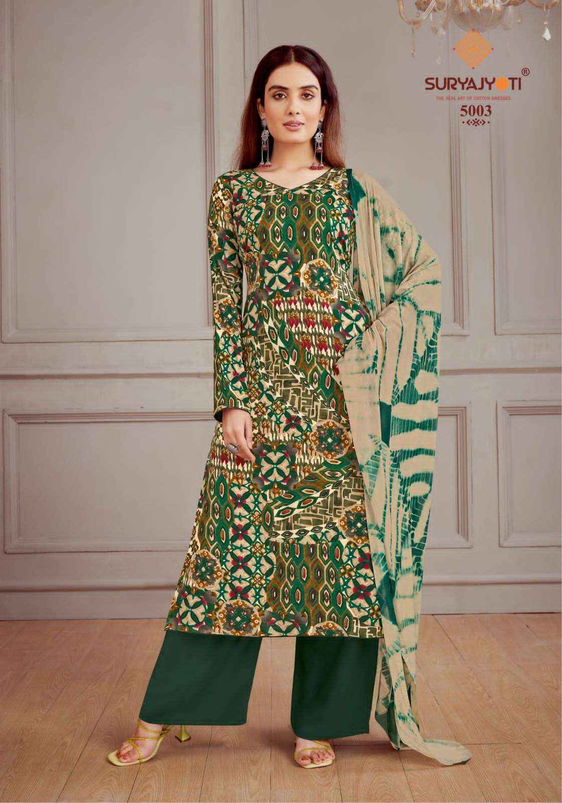 Suryajyoti Paroo Vol 5 Rayon Dress Material 8 pcs Catalogue