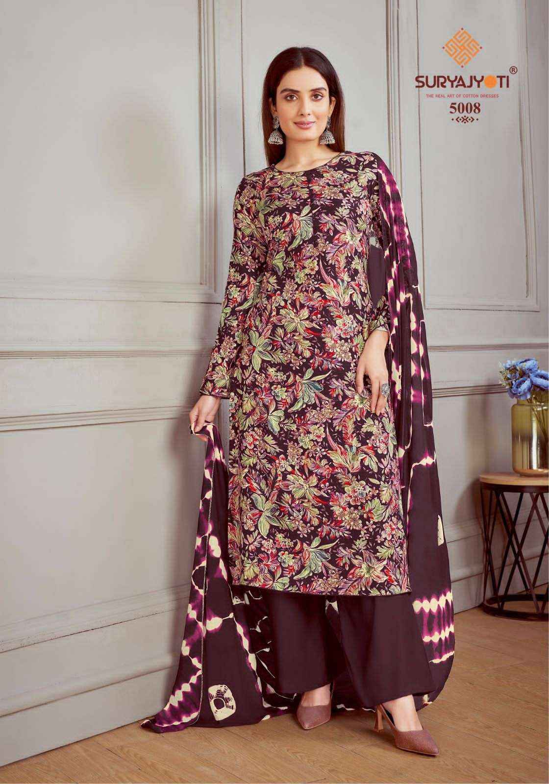 Suryajyoti Paroo Vol 5 Rayon Dress Material 8 pcs Catalogue