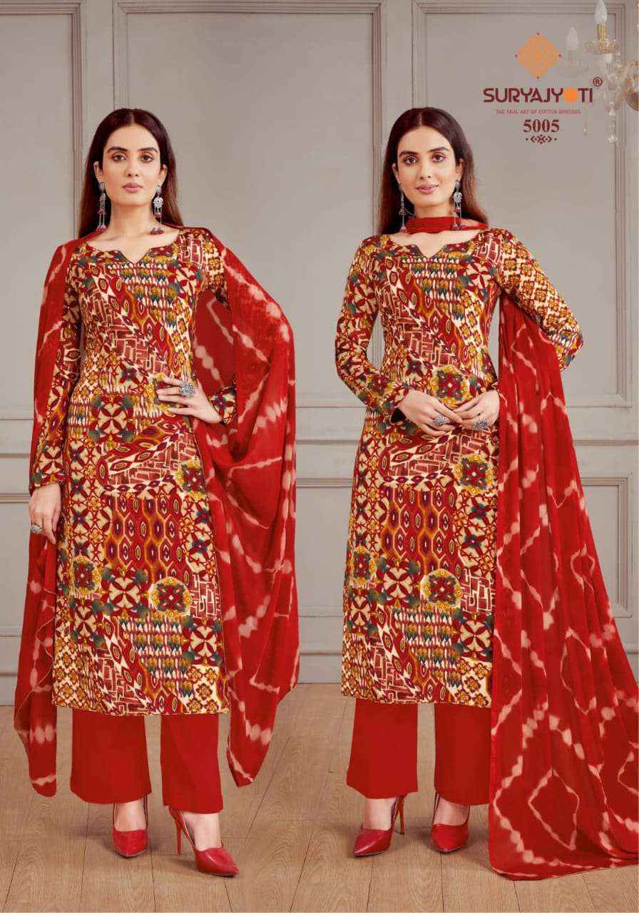Suryajyoti Paroo Vol 5 Rayon Dress Material 8 pcs Catalogue