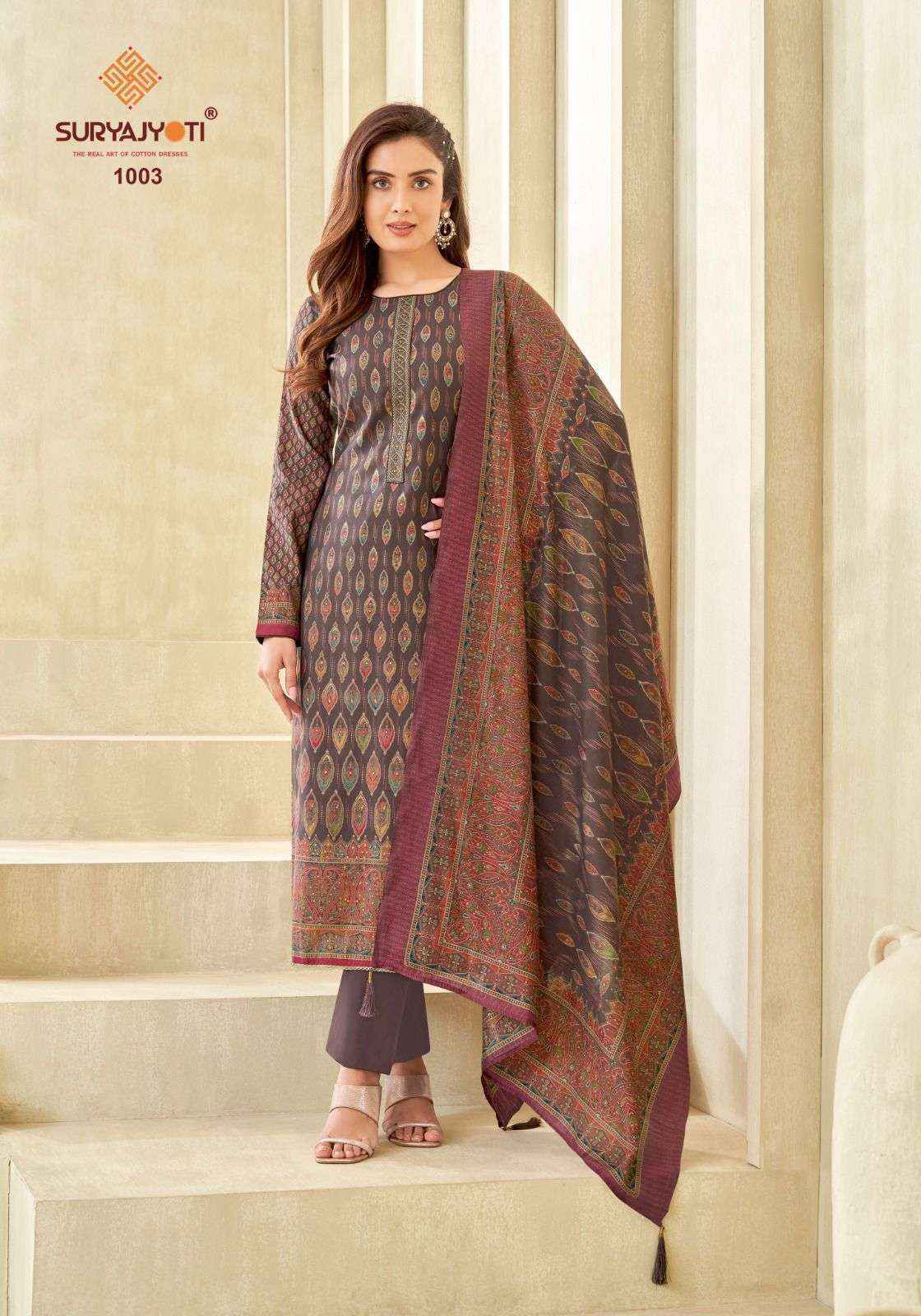 Suryajyoti Pushpa Vol 1 Modal Dress Material 8 pcs Catalogue