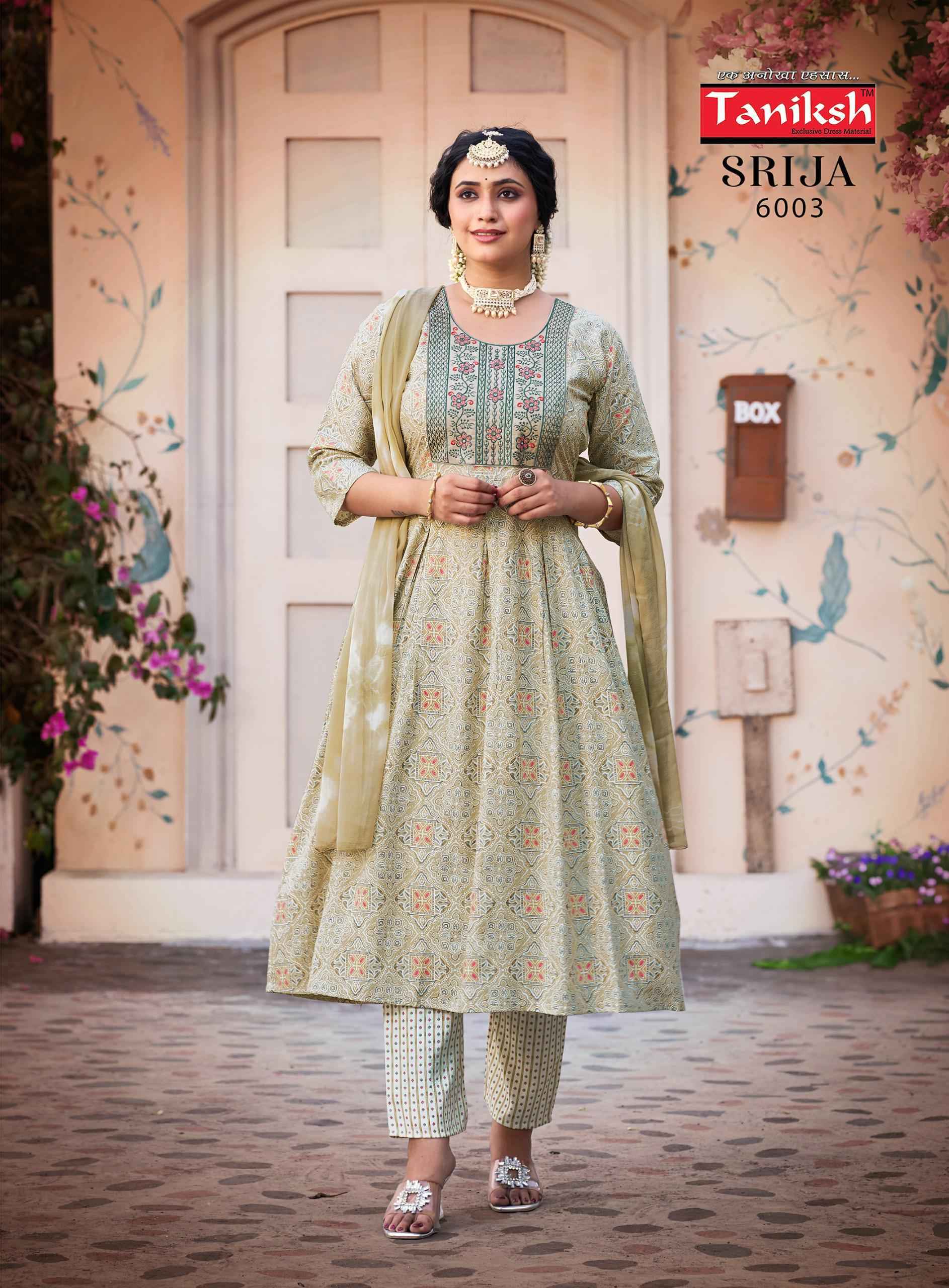 Taniksh Srija Vol-6 Rayon Print Readymade Suit 8 Pc Catalouge