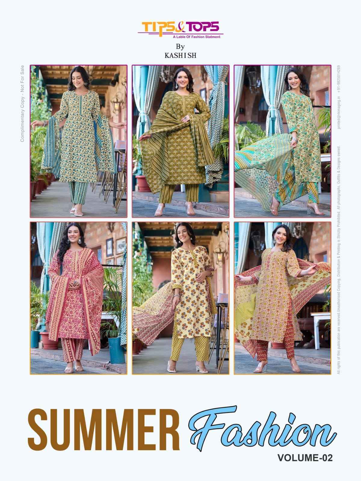 Tips & Tops Summer Fashion Vol-2 Readymade Suit 6 pc Cataloge