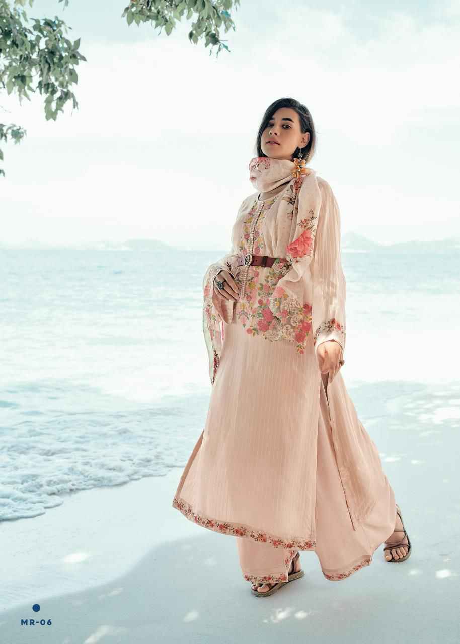 Varsha Mehroosh Viscose Organza Self Woven Dress Material 6 Pc Catalog