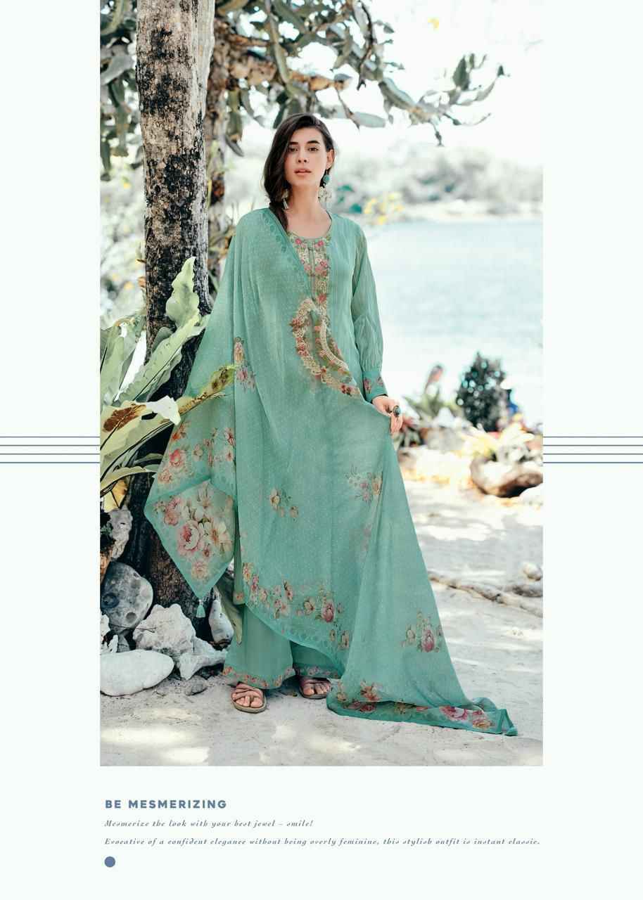 Varsha Mehroosh Viscose Organza Self Woven Dress Material 6 Pc Catalog