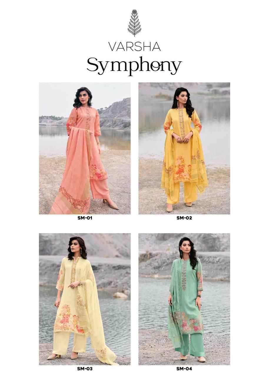 Varsha Symphony Cotton Linen Dress Material 4 Pc Catalog