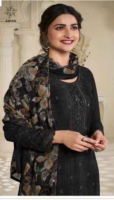 Vinay Silkina Royal Crepe-45 Royal Crepe Dress Material 8 pcs Catalogue