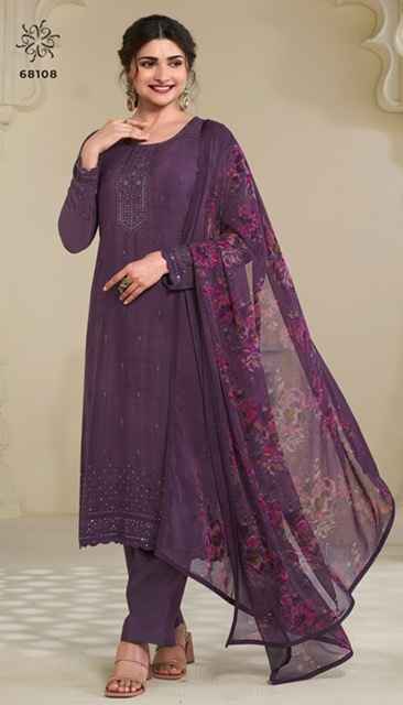 Vinay Silkina Royal Crepe-45 Royal Crepe Dress Material 8 pcs Catalogue