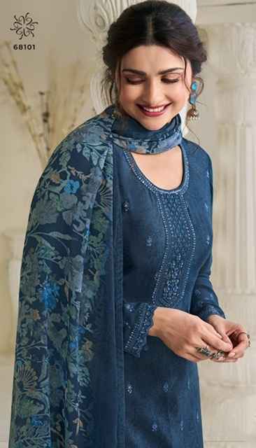 Vinay Silkina Royal Crepe-45 Royal Crepe Dress Material 8 pcs Catalogue