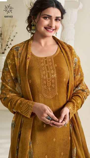 Vinay Silkina Royal Crepe-45 Royal Crepe Dress Material 8 pcs Catalogue