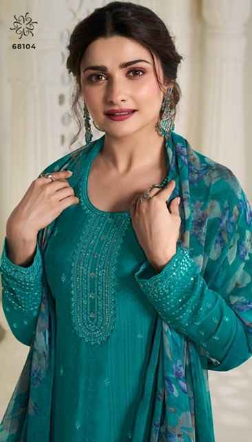 Vinay Silkina Royal Crepe-45 Royal Crepe Dress Material 8 pcs Catalogue