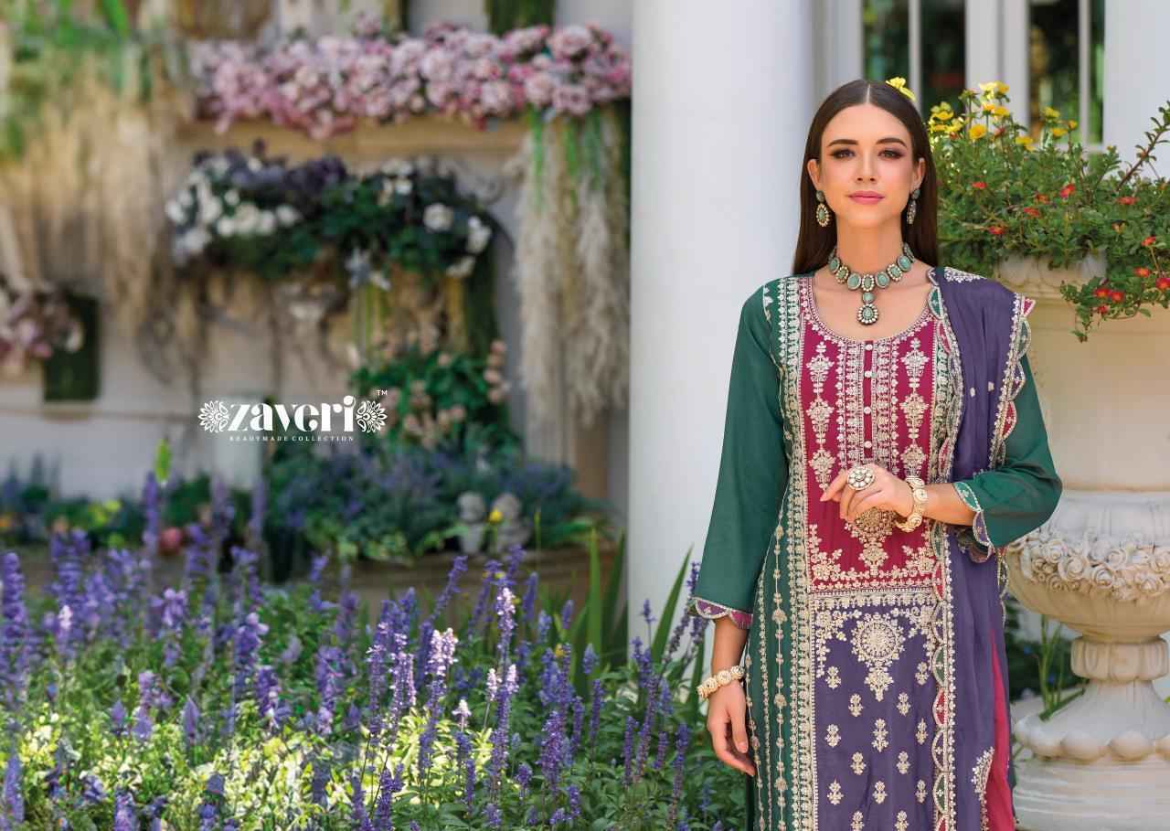 Zaveri Mahiya Chinon Kurti Combo 2 pcs Catalogue