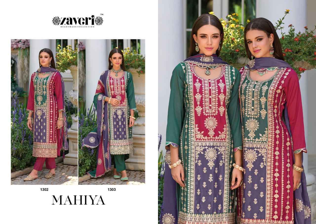 Zaveri Mahiya Chinon Kurti Combo 2 pcs Catalogue