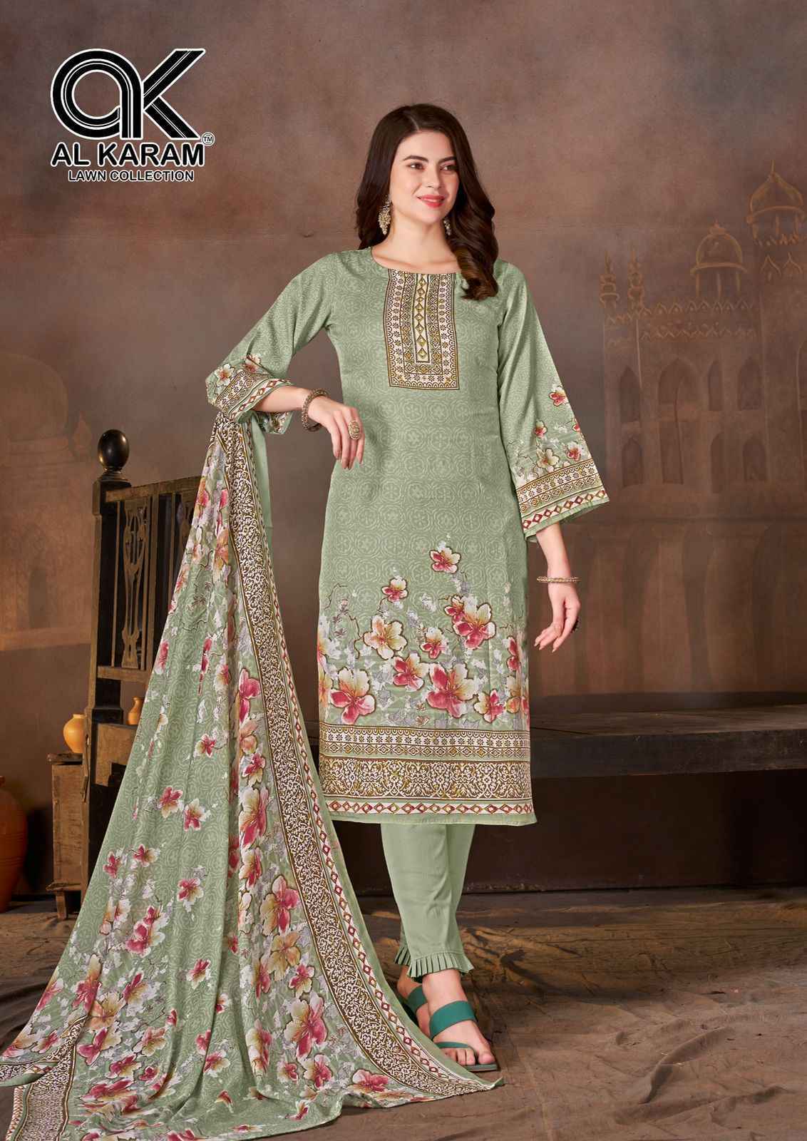 Al Karam Mahe Ruh Soft Cotton Dress Material 8 pcs Catalogue