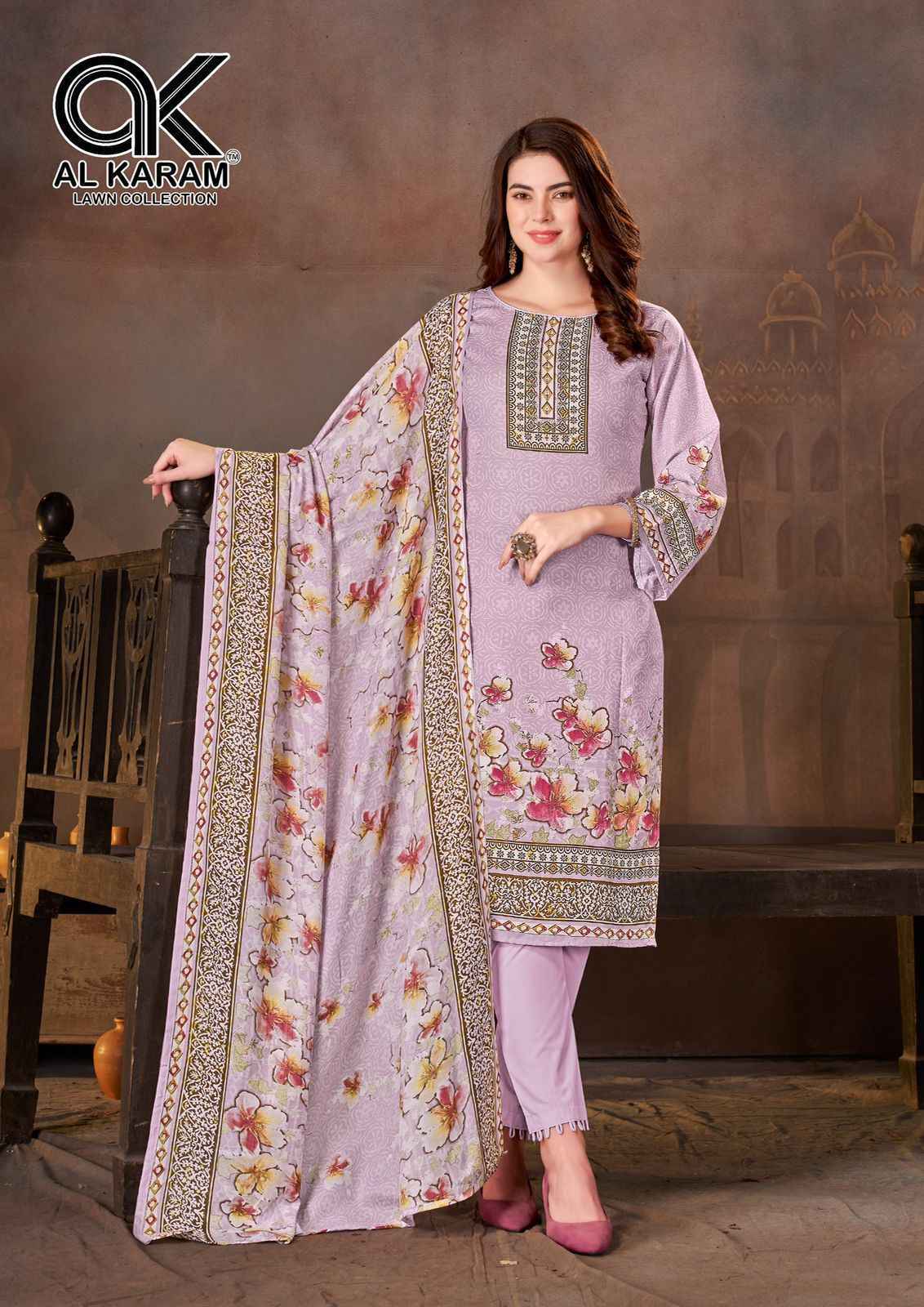 Al Karam Mahe Ruh Soft Cotton Dress Material 8 pcs Catalogue