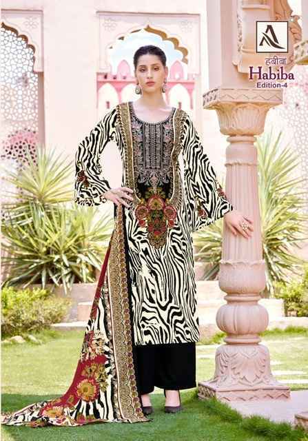 Alok Habiba Edition 4 Cotton Dress Material 6 pcs Catalogue