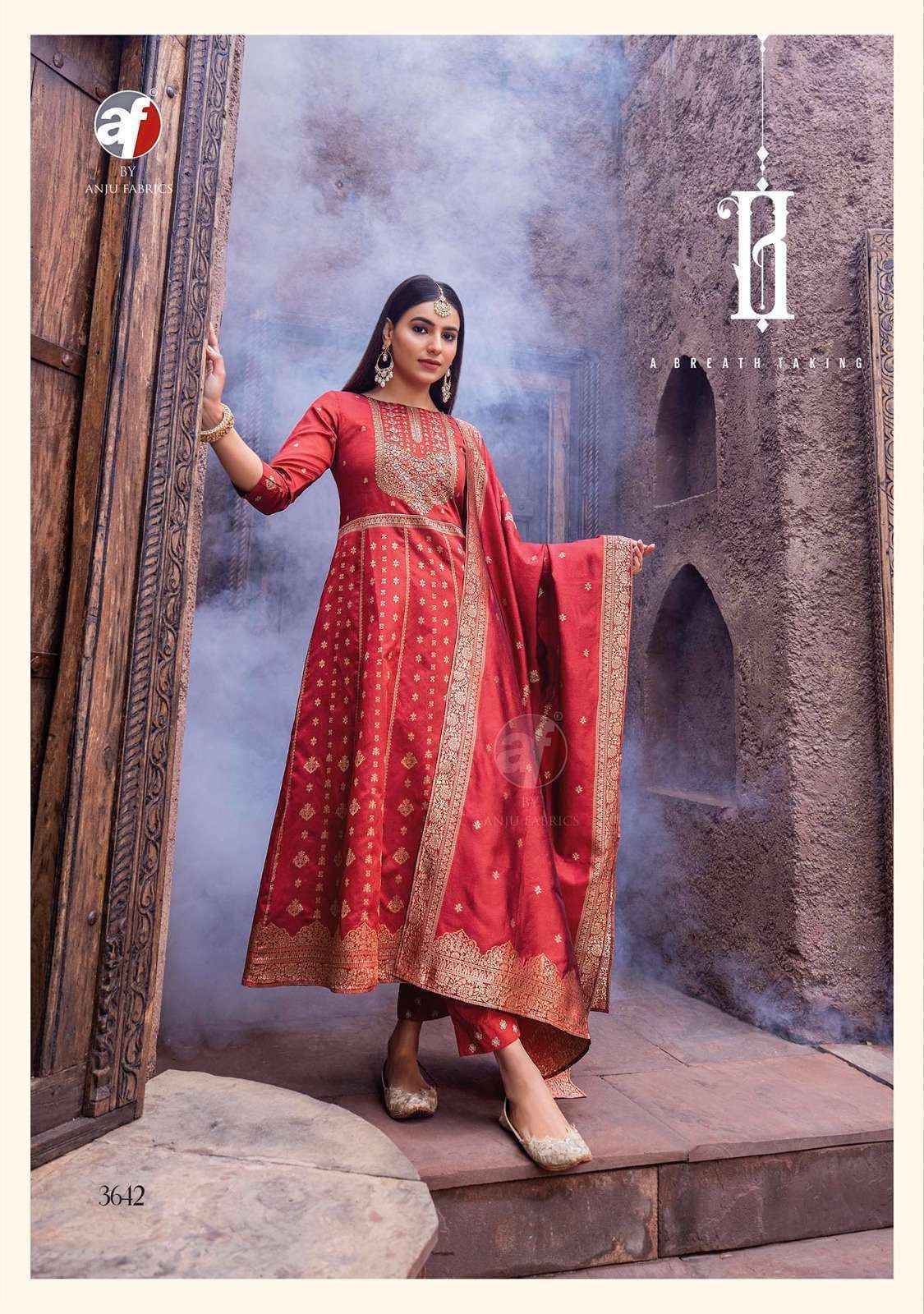 Anju Fabrics Haseen Pal Vol 9 Banarsi Silk Kurti Combo 6 pcs Catalogue
