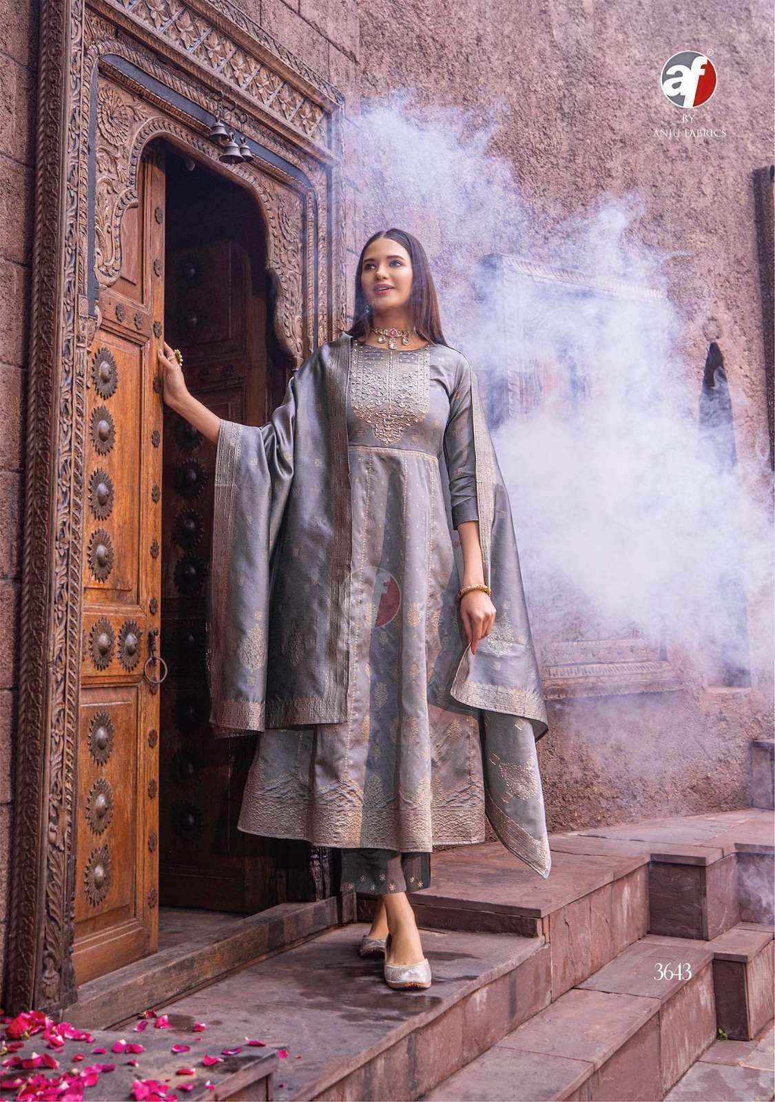 Anju Fabrics Haseen Pal Vol 9 Banarsi Silk Kurti Combo 6 pcs Catalogue