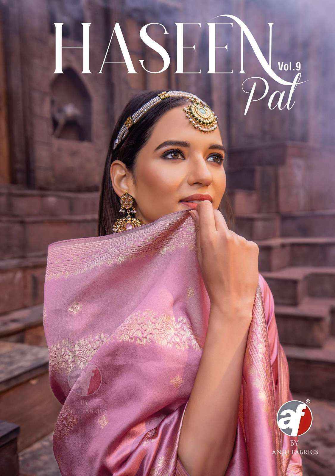 Anju Fabrics Haseen Pal Vol 9 Banarsi Silk Kurti Combo 6 pcs Catalogue