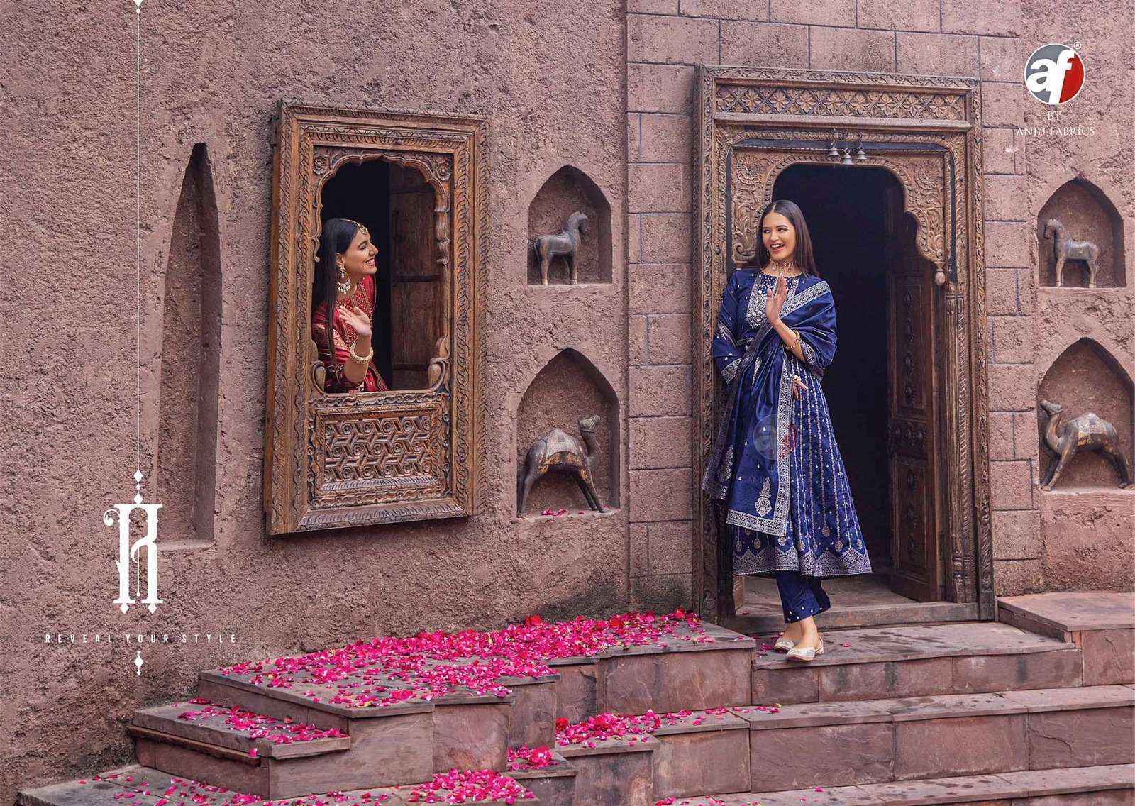 Anju Fabrics Haseen Pal Vol 9 Banarsi Silk Kurti Combo 6 pcs Catalogue