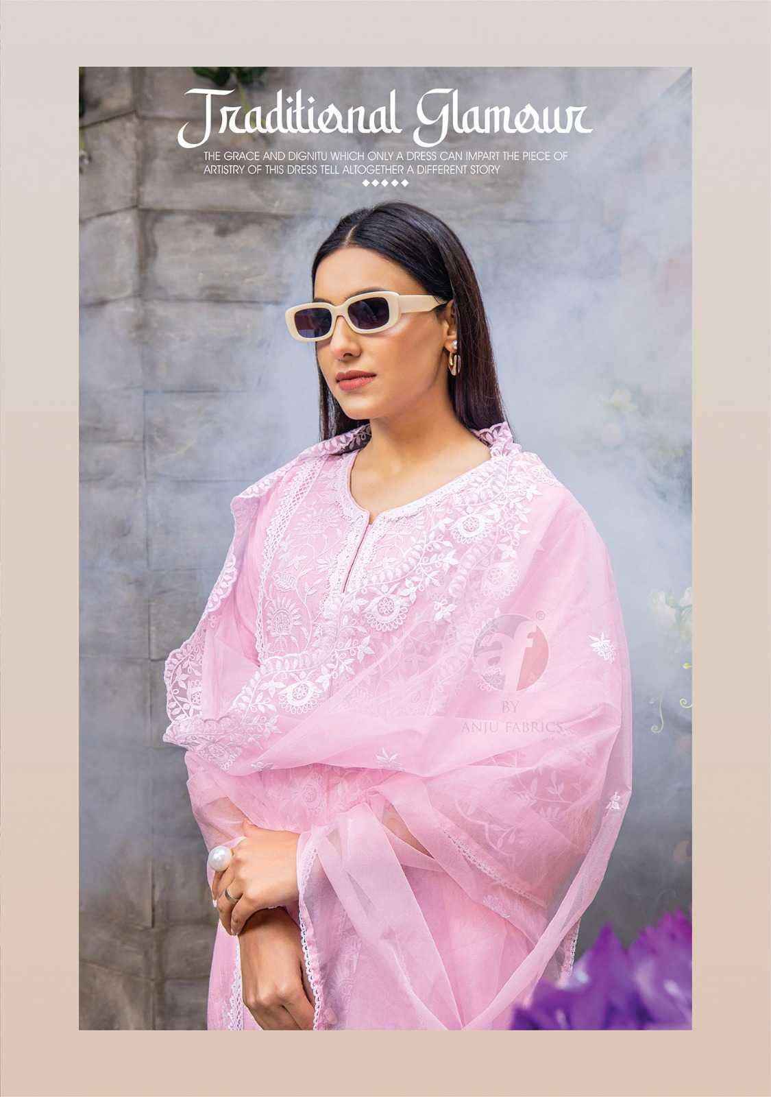 Anju Fabrics Sayara Muslin Kurti Combo 5 pcs Catalogue