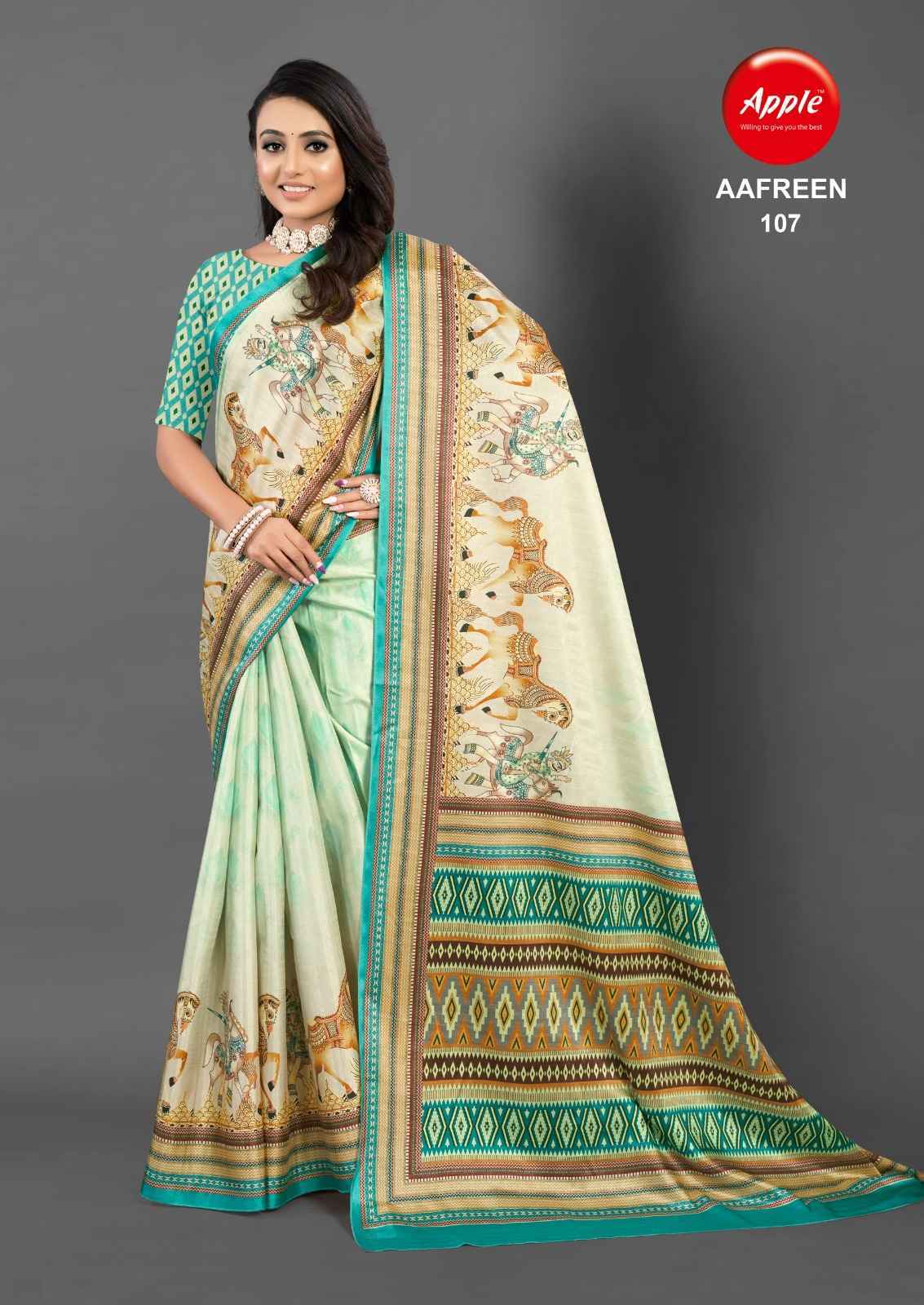 Apple Aafreen Vol-1 Suruchi Silk Saree 8 Pc Catalog