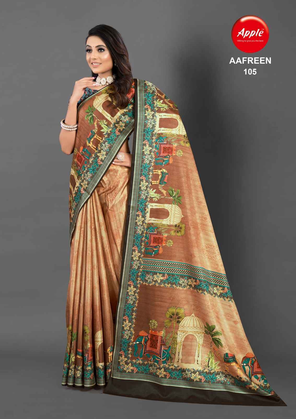 Apple Aafreen Vol-1 Suruchi Silk Saree 8 Pc Catalog