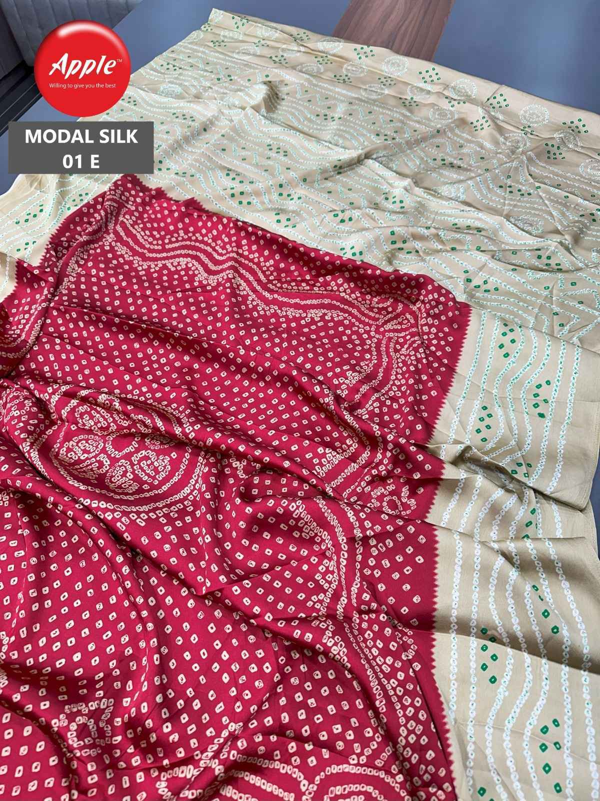 Apple Modal Silk Vol -01 Modal Silk Saree 5 Pc Catalog