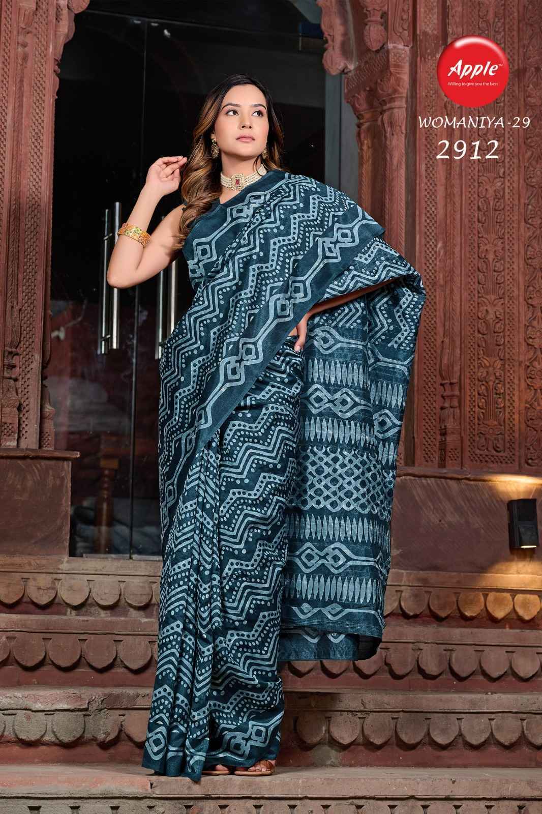 Apple Womaniya Vol-29 Bhagalpuri Saree 12 Pc Catalog