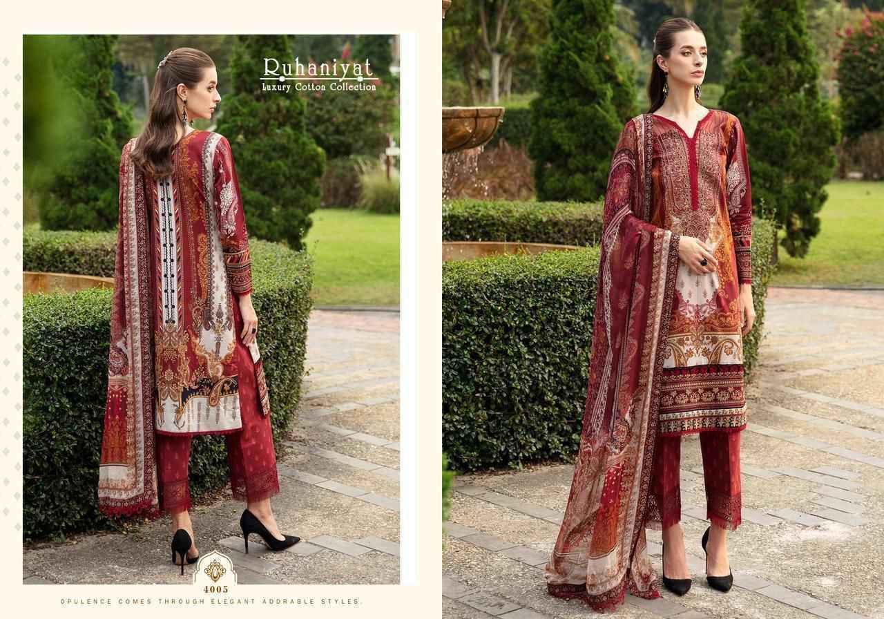 Asifa Nabeel Ruhaniyat Vol 4 Cotton Dress Material 6 pcs Catalogue