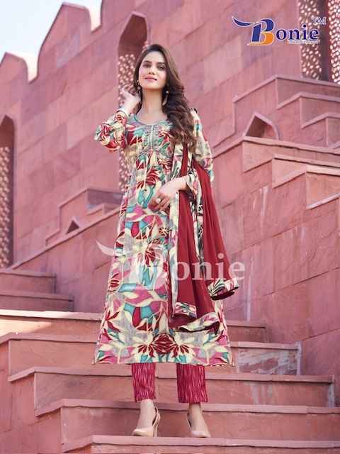 Bonie Gulzar Vol 3 Rayon Kurti Combo 8 pcs Catalogue