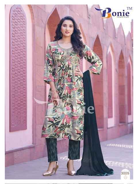 Bonie Gulzar Vol 3 Rayon Kurti Combo 8 pcs Catalogue