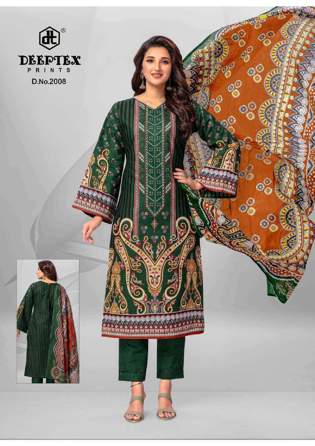 Deeptex Roohi Zara Vol 2 Lawn Cotton Dress Material 8 pcs Catalogue