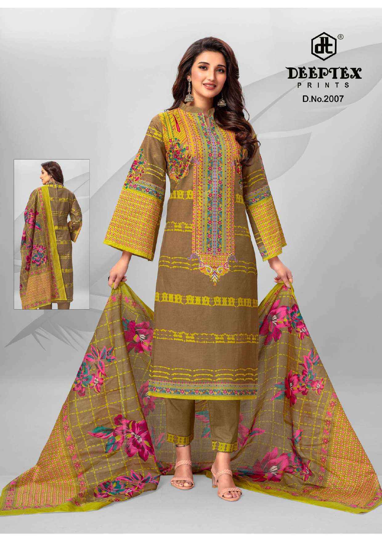 Deeptex Roohi Zara Vol 2 Lawn Cotton Dress Material 8 pcs Catalogue