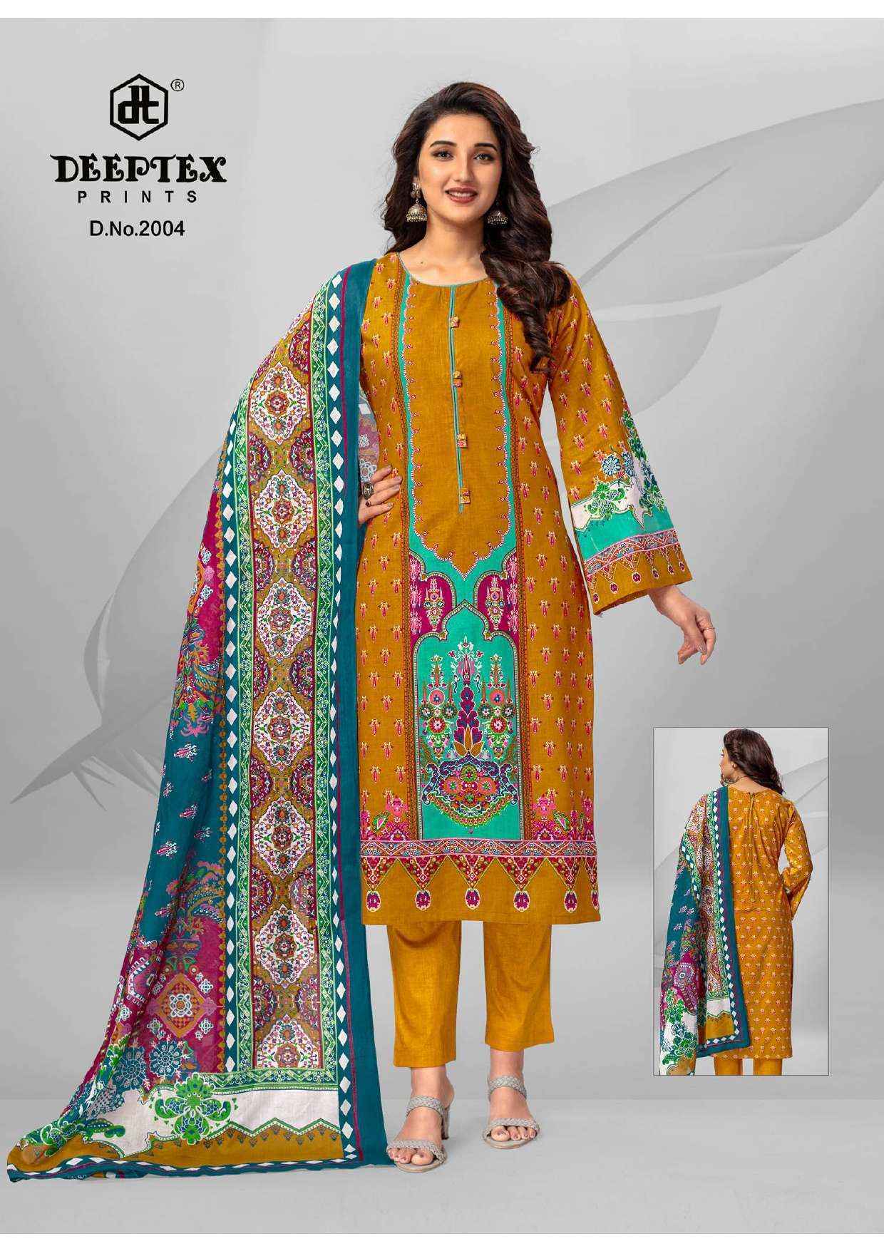 Deeptex Roohi Zara Vol 2 Lawn Cotton Dress Material 8 pcs Catalogue