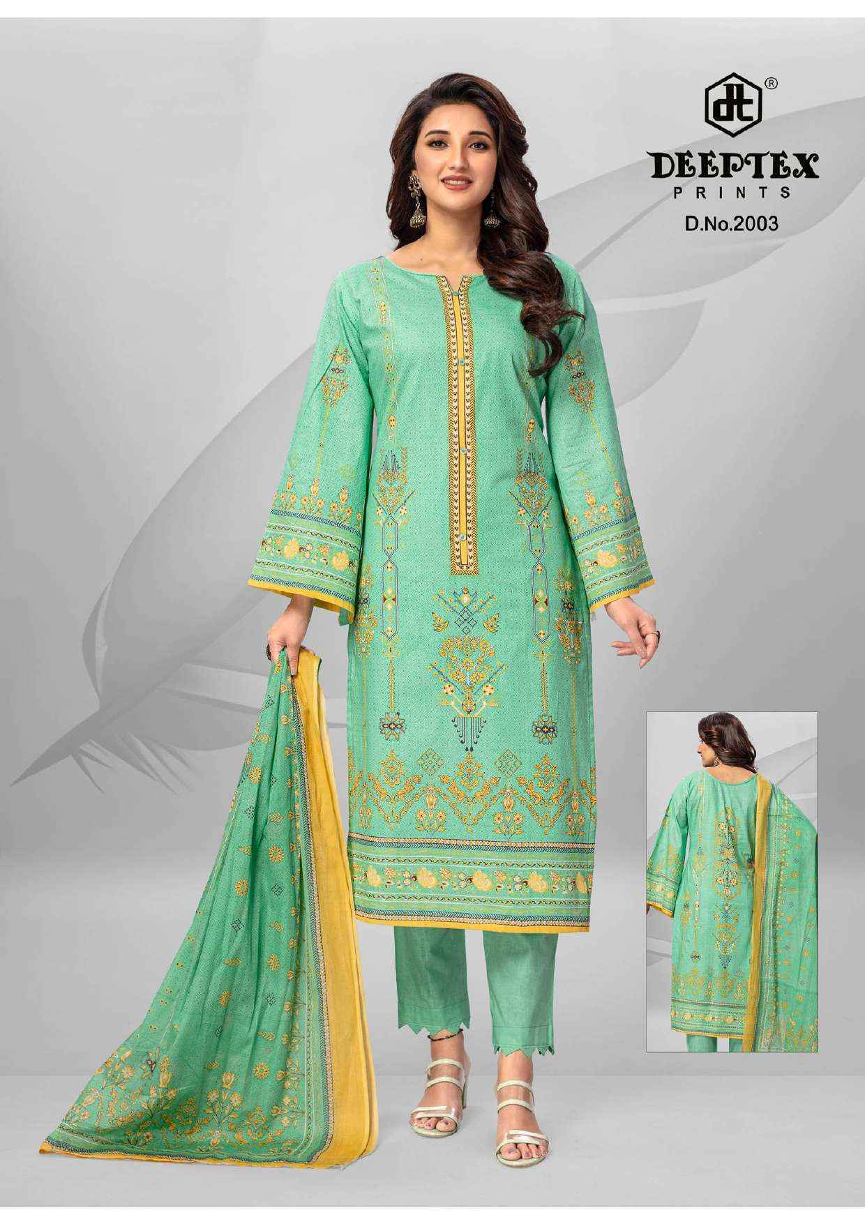 Deeptex Roohi Zara Vol 2 Lawn Cotton Dress Material 8 pcs Catalogue