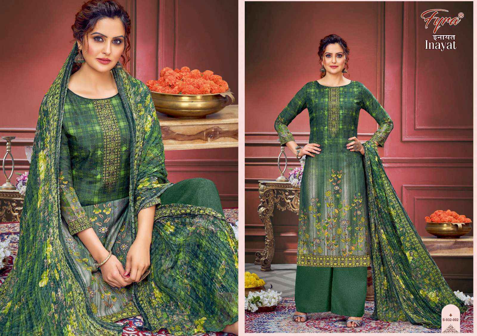Fyra Designing Hub Inayat Muslin Dress Material 8 pcs Catalogue