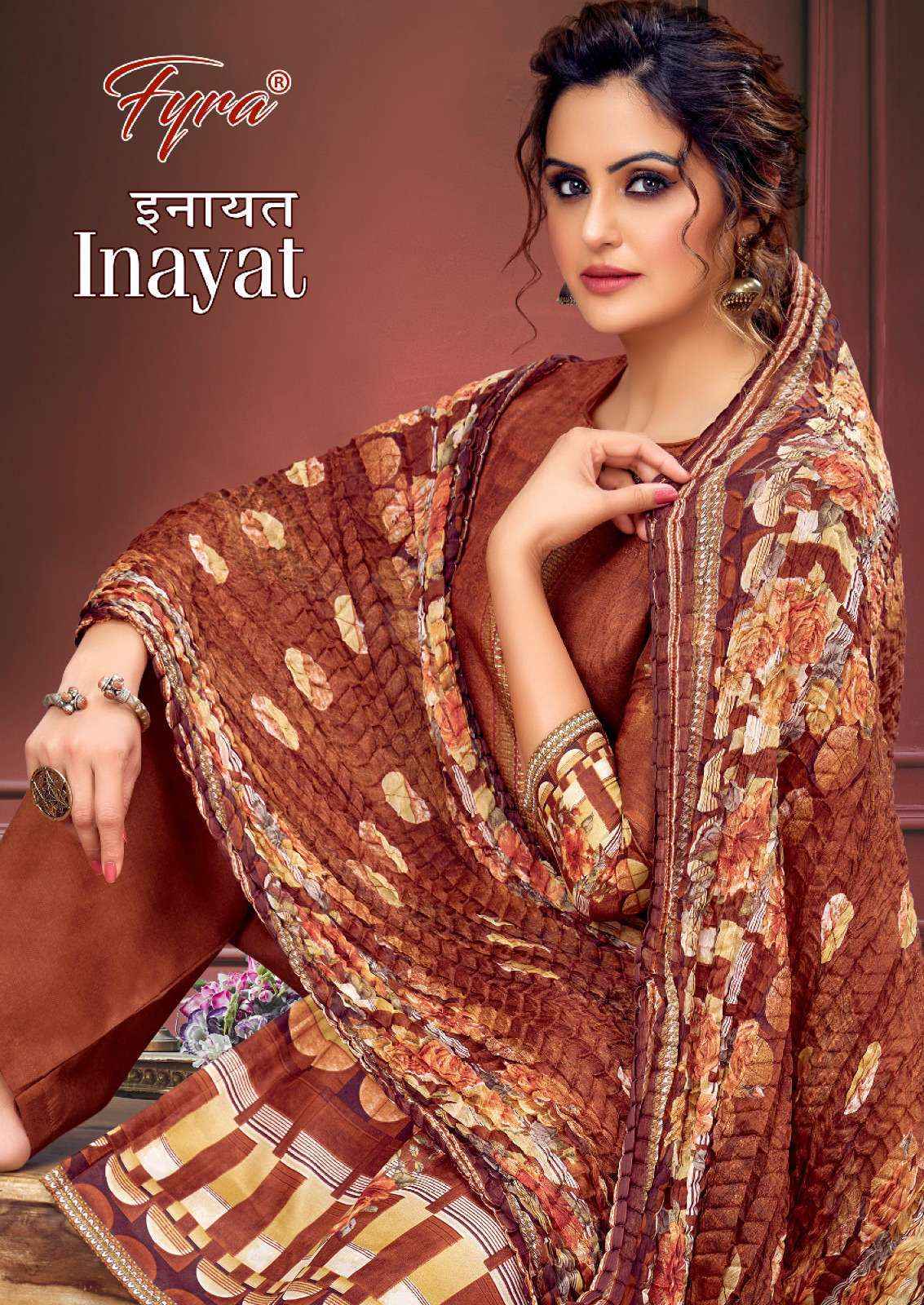 Fyra Designing Hub Inayat Muslin Dress Material 8 pcs Catalogue