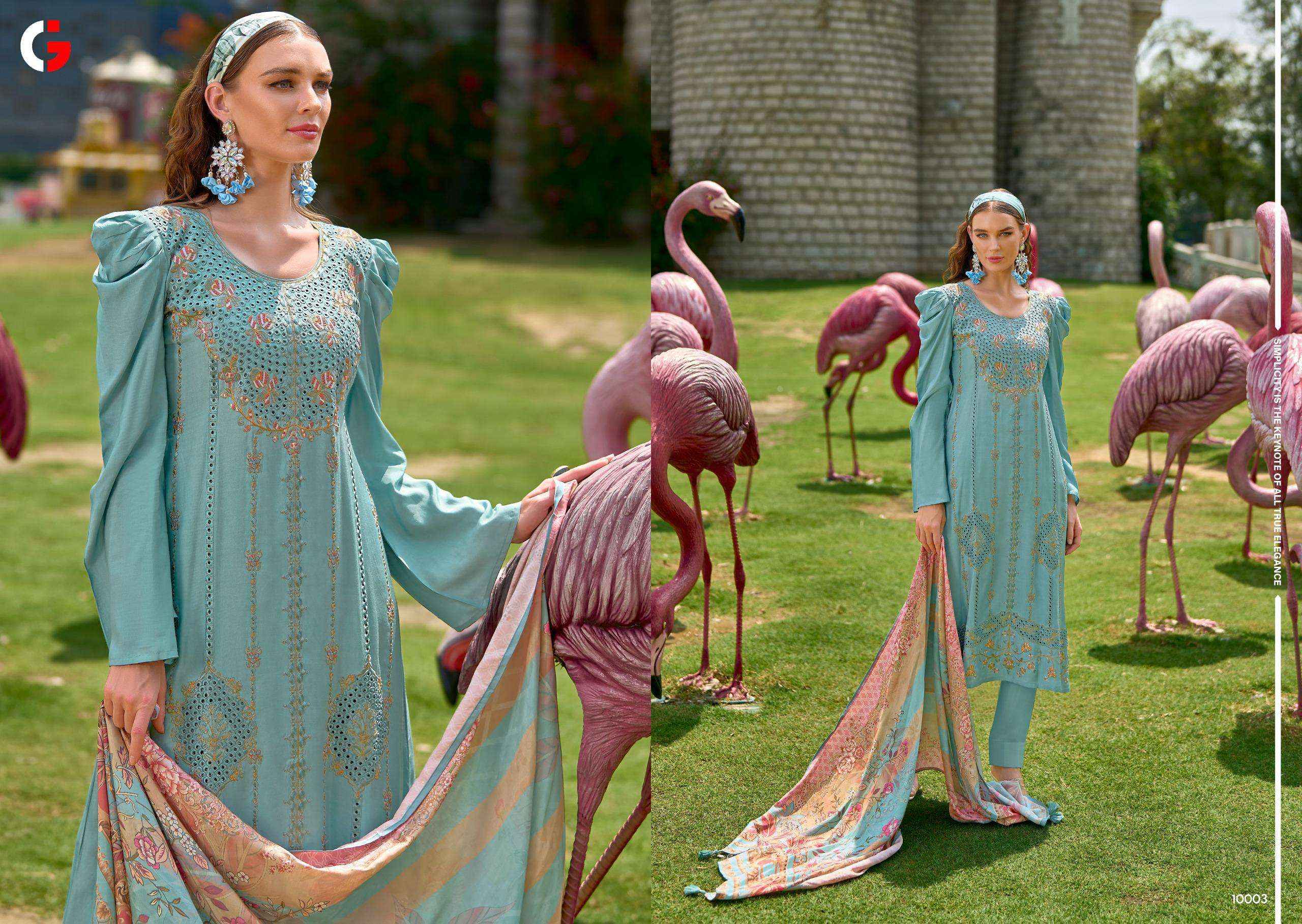 Gull Jee Zariha Muslin Dress Material 6 pcs Catalogue