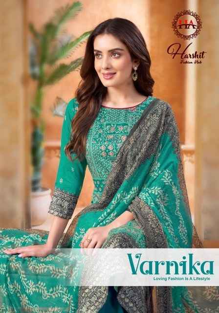 Harshit Fashion Varnika Cotton Dress Material 6 pcs Catalogue