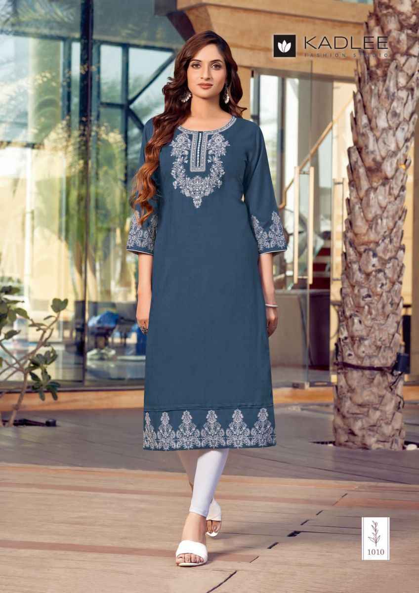 Kadlee Mastani Rayon Kurti 4 pcs Catalogue