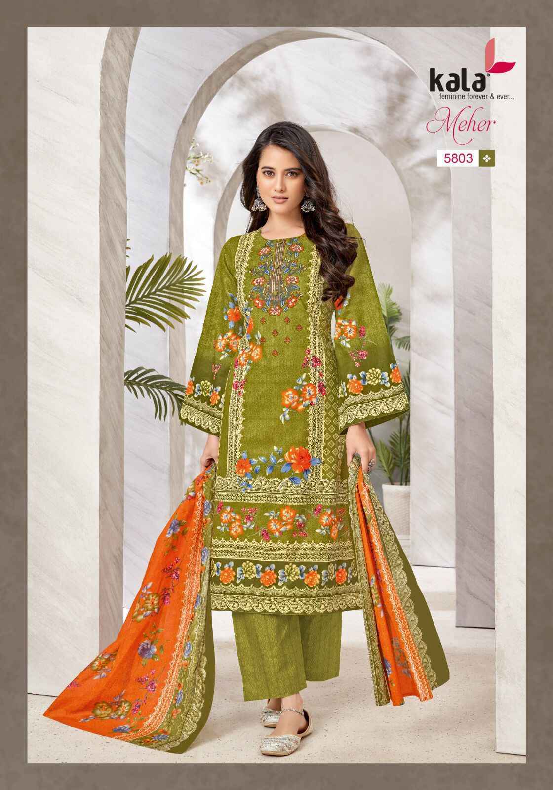 Kala Meher Vol-10 Cotton Dress Material 12 pcs Catalogue
