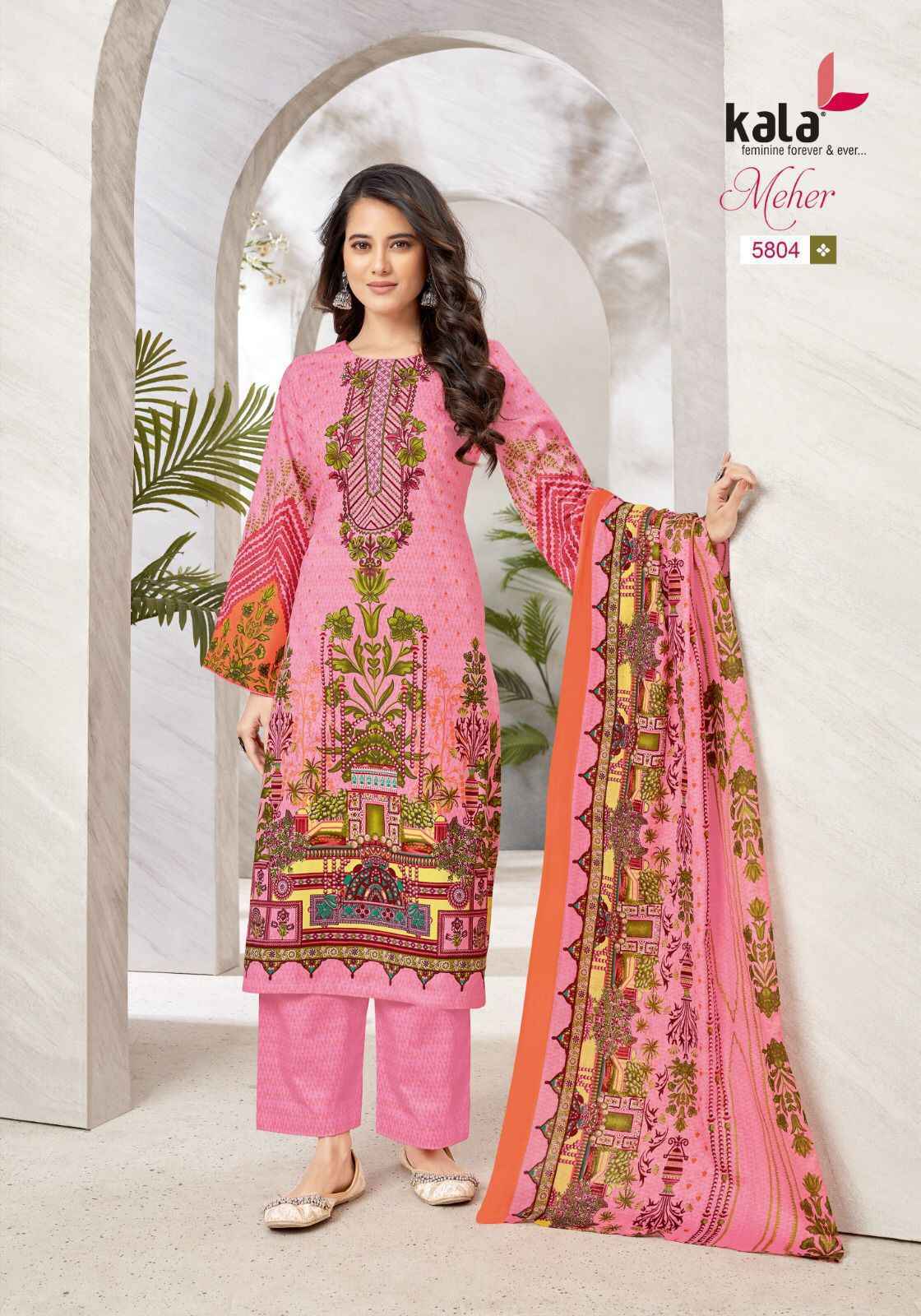 Kala Meher Vol-10 Cotton Dress Material 12 pcs Catalogue