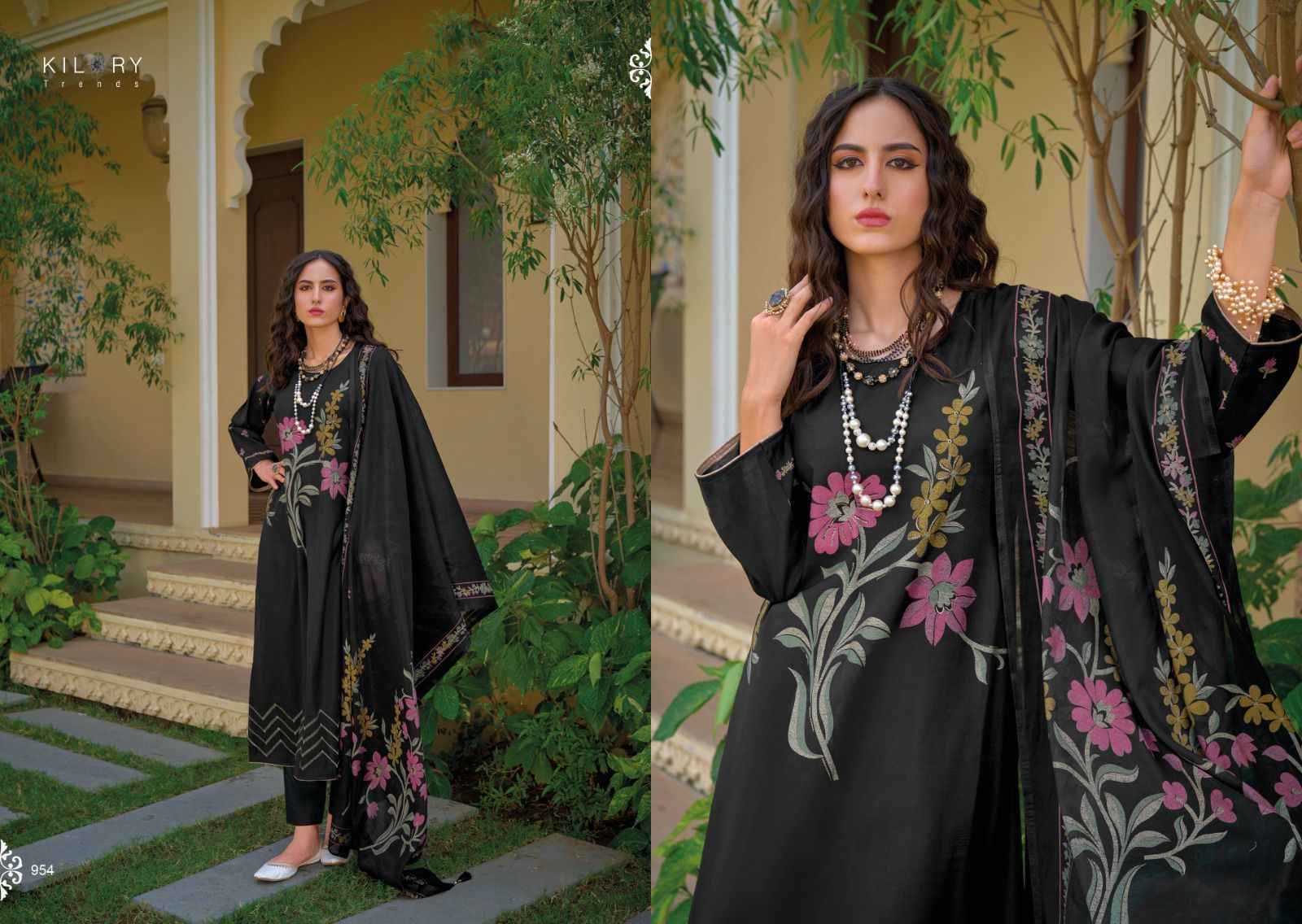 Kilory Trendz Zarina New Viscose Dress Material 8 pcs Catalogue