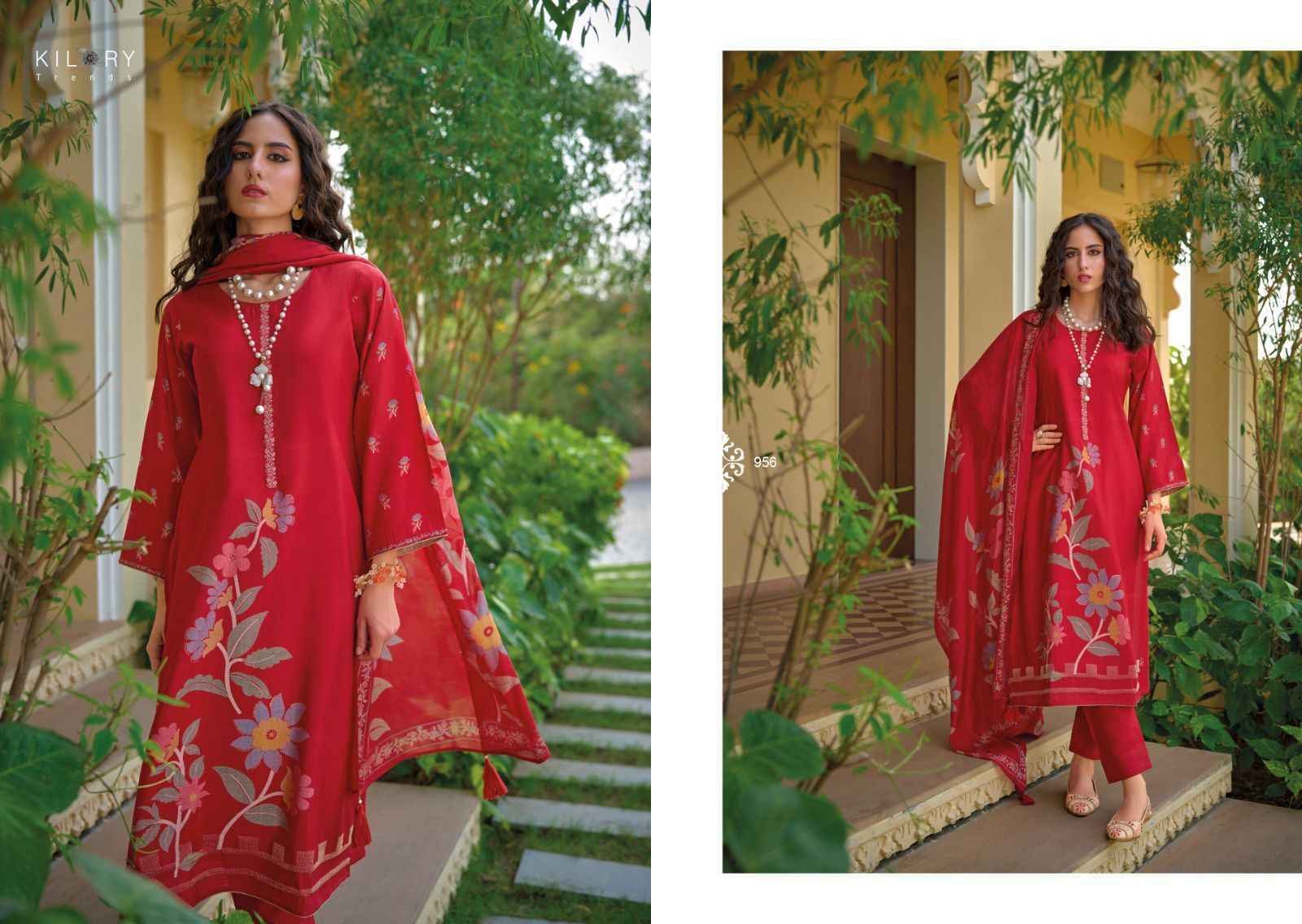 Kilory Trendz Zarina New Viscose Dress Material 8 pcs Catalogue