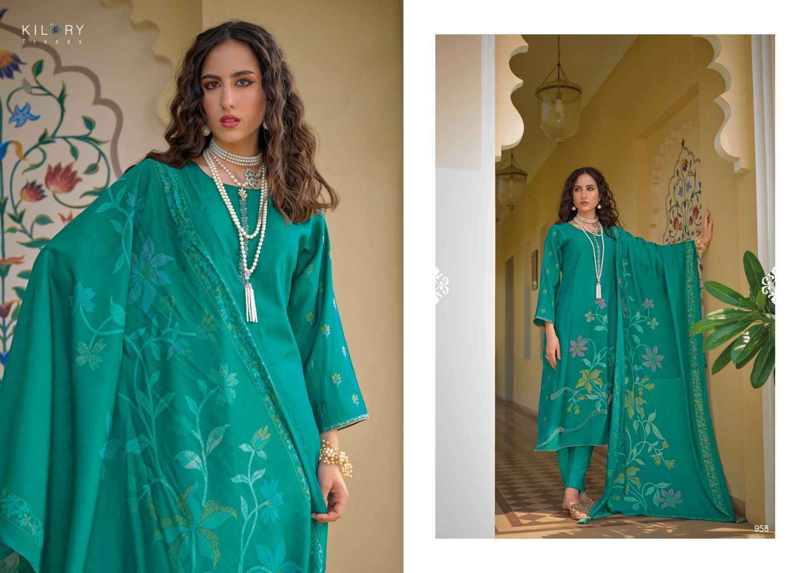 Kilory Trendz Zarina New Viscose Dress Material 8 pcs Catalogue