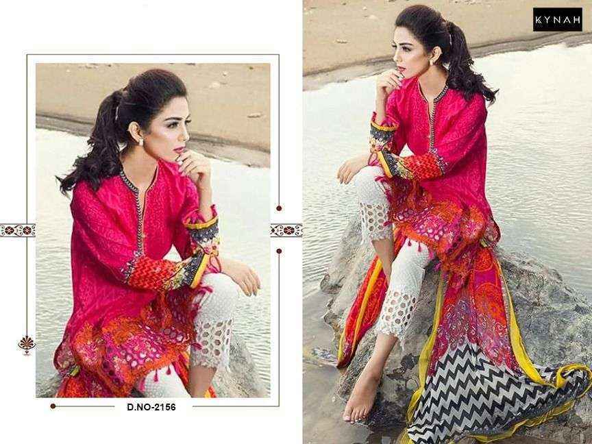 Red cotton dress material on sale
