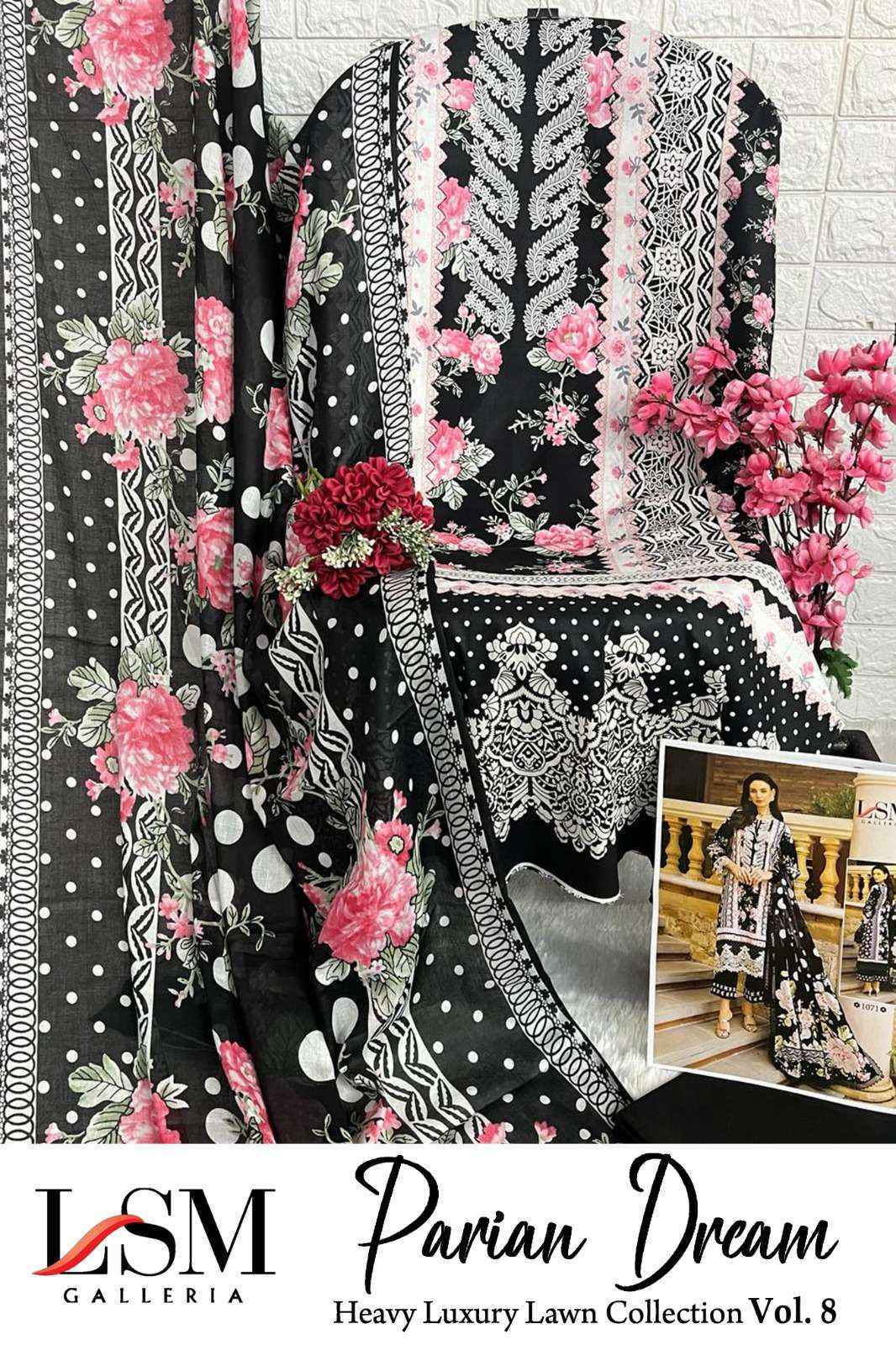 LSM Galleria Parian Dream Vol 8 Lawn Dress Material 6 pcs Catalogue